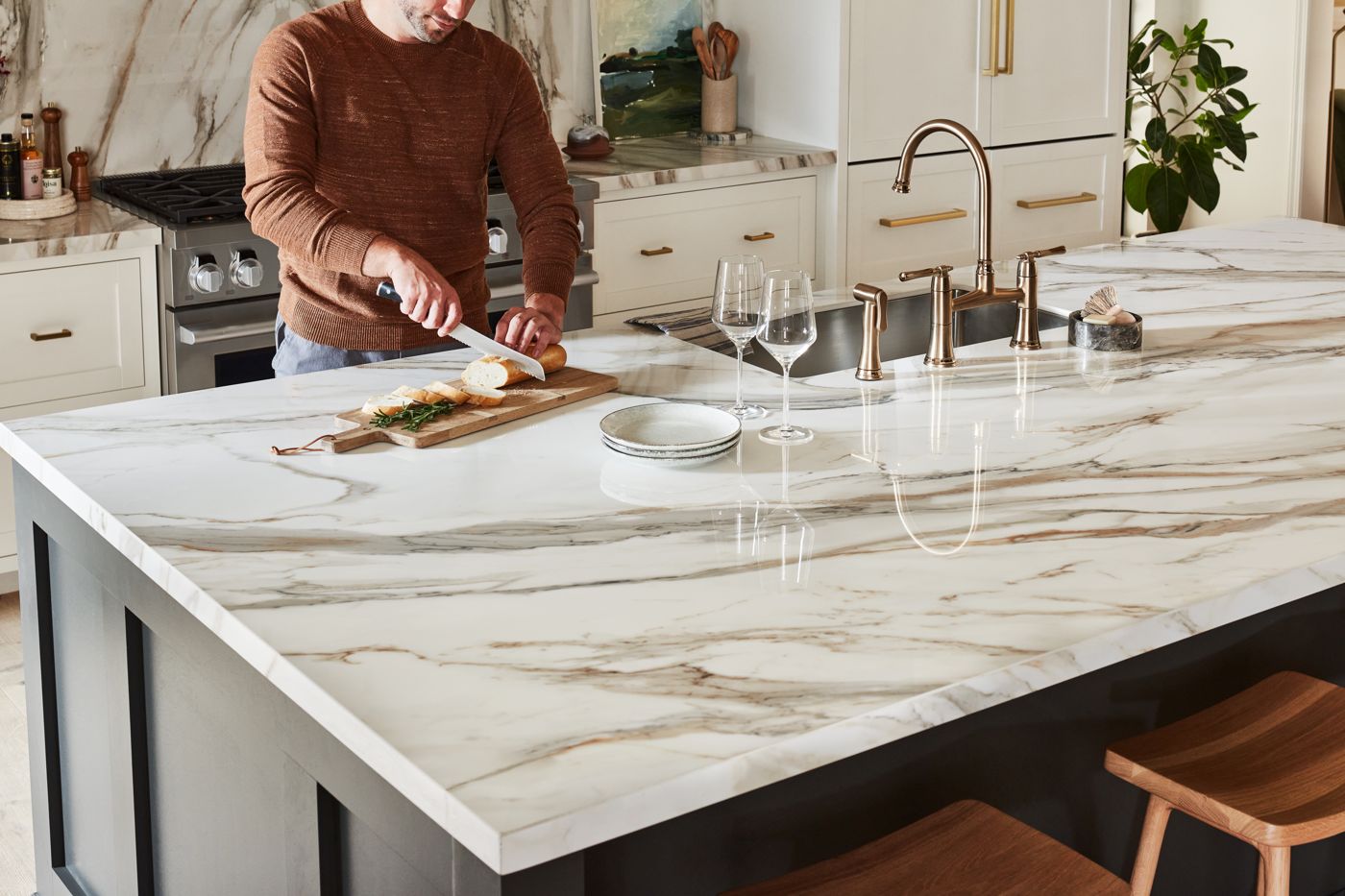 Calacatta Prep (Kitchen / Quartz)