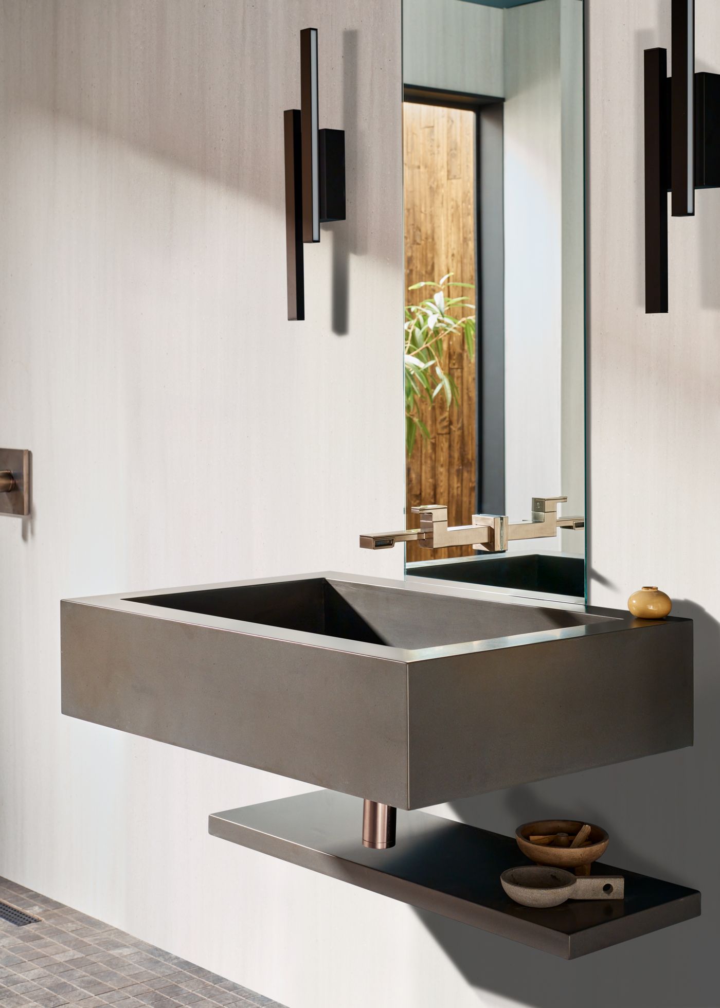 Stone bath vanity
