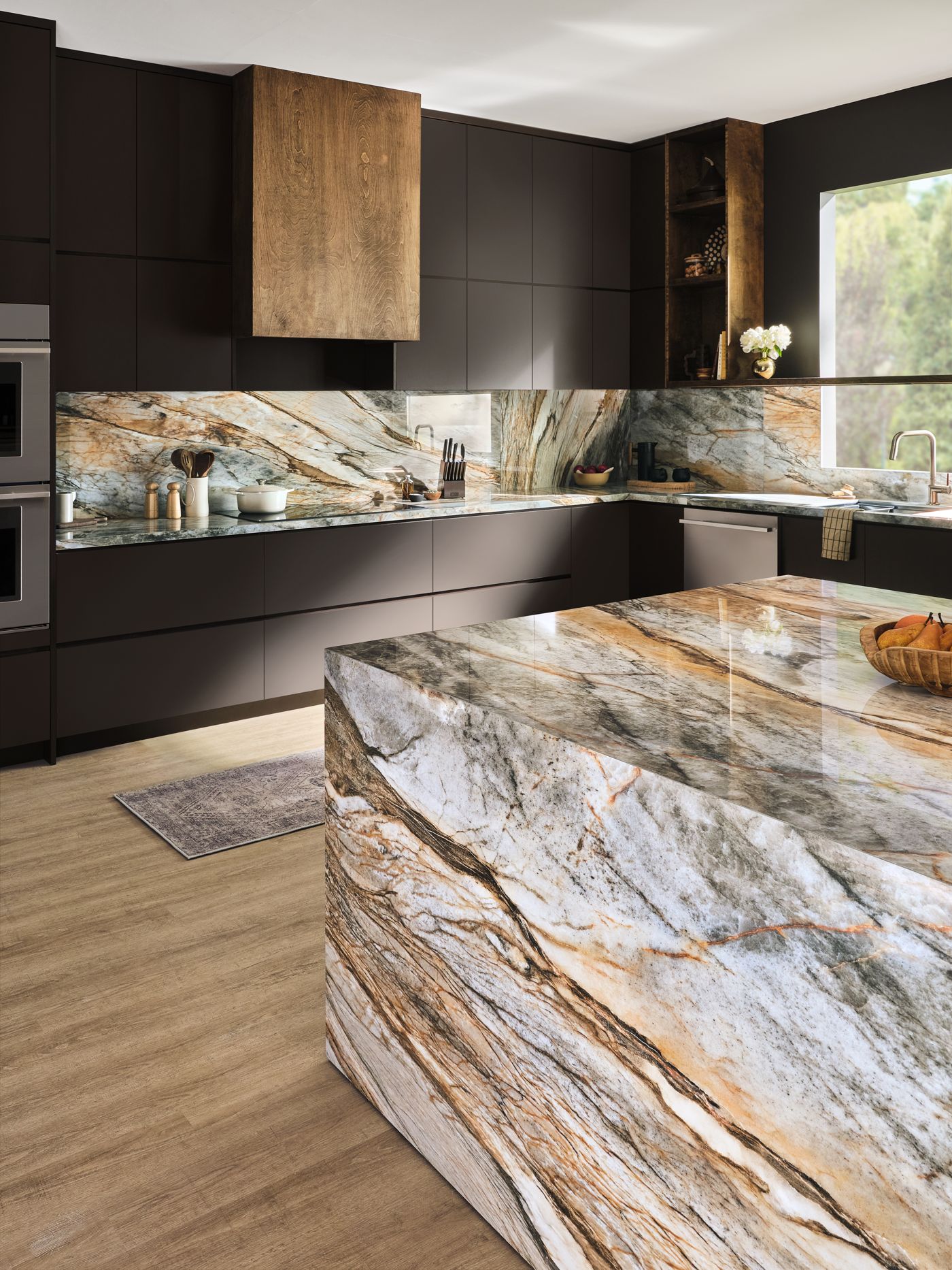 Porcelain slab countertop